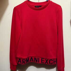 Armani Exchange Bold Red Sweatshirt